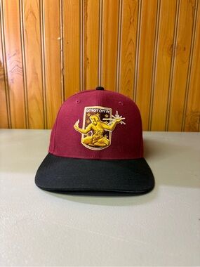 47 Detroit City FC Maroon and Black Snapback Hat